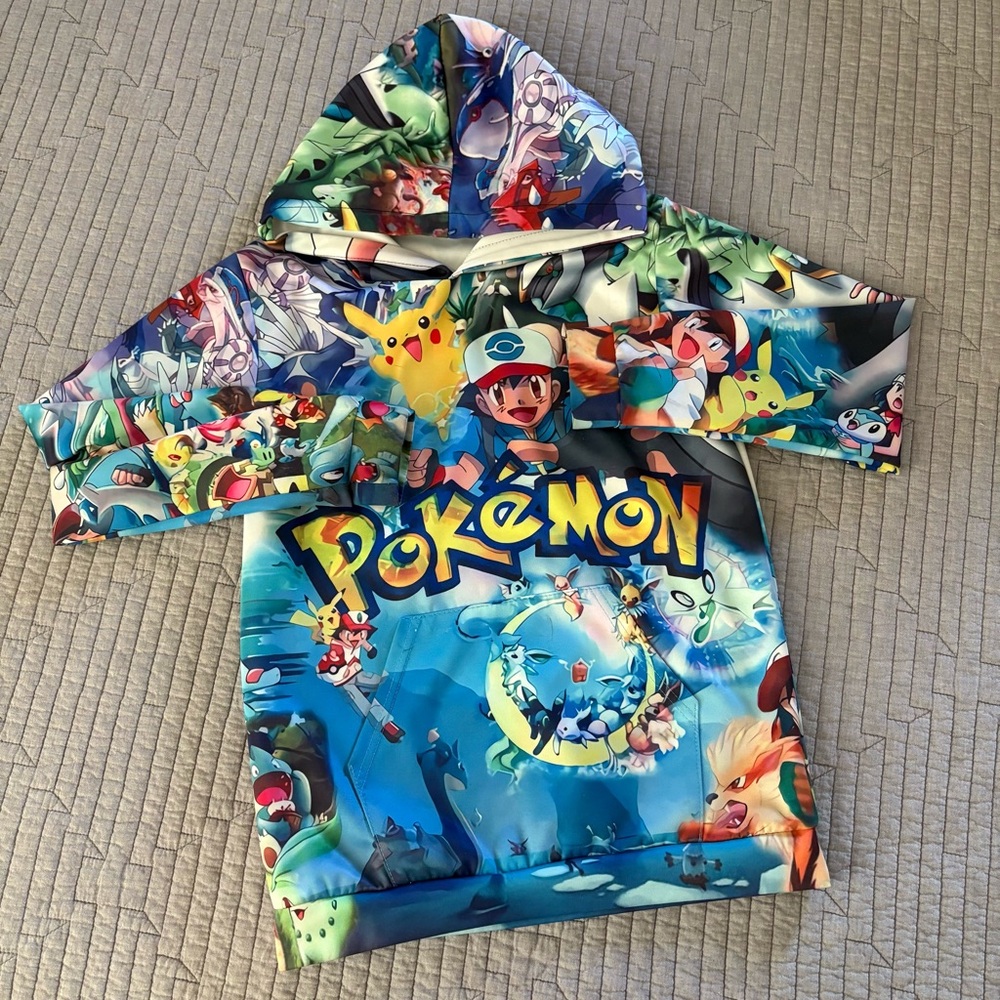 Colorful Pokémon Graphic Hoodie